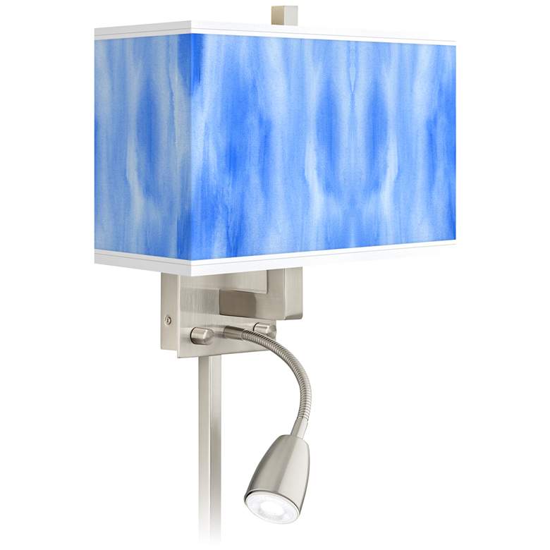 Image 1 Blue Tide Giclee Glow LED Reading Light Plug-In Sconce