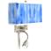 Blue Tide Giclee Glow LED Reading Light Plug-In Sconce