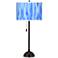 Blue Tide Giclee Glow Tiger Bronze Club Table Lamp