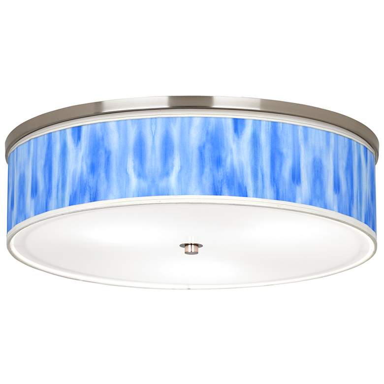 Image 1 Blue Tide Giclee Nickel 20 1/4" Wide Ceiling Light