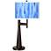 Blue Tide Giclee Novo Table Lamp