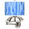 Blue Tide Giclee Plug-In Swing Arm Wall Lamp