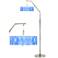 Blue Tide Giclee Shade Arc Floor Lamp