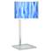 Blue Tide Glass Inset Table Lamp