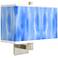 Blue Tide Rectangular Giclee Shade Wall Sconce