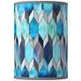 Blue Tiffany Giclee Round Cylinder Lamp Shade 8x8x11 (Spider)