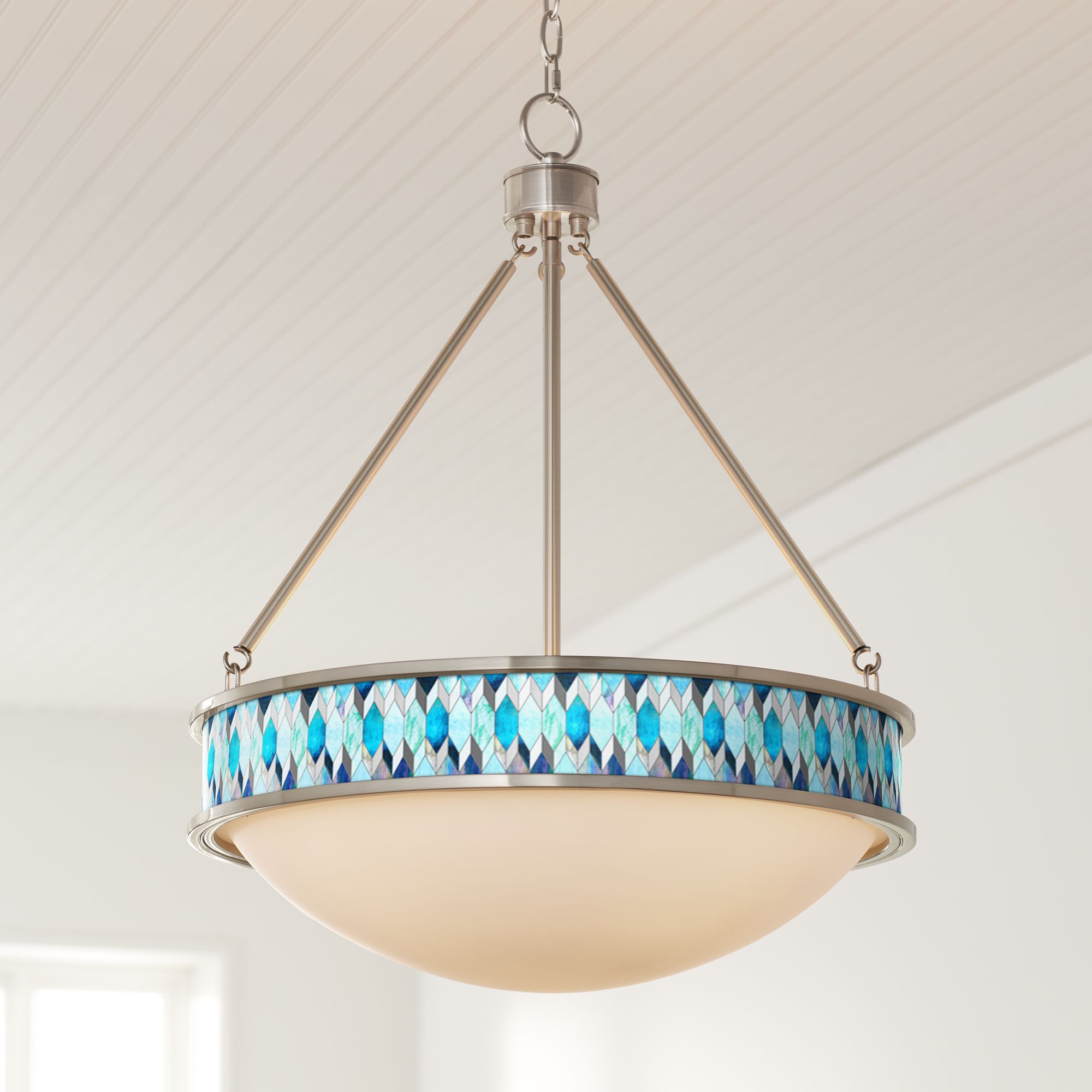 blue tiffany chandelier