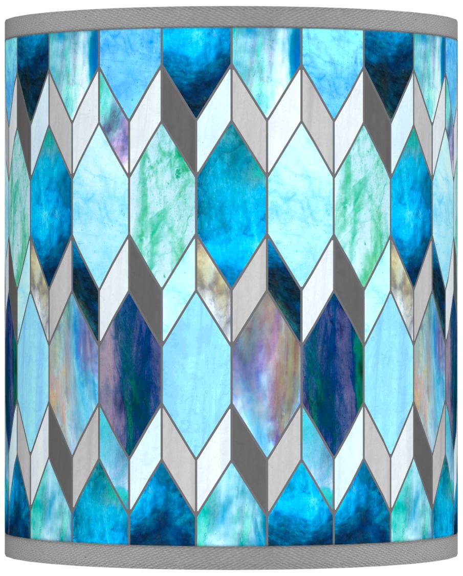 blue tiffany lamp shade