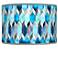 Blue Tiffany-Style Giclee Shade 12x12x8.5 (Spider)