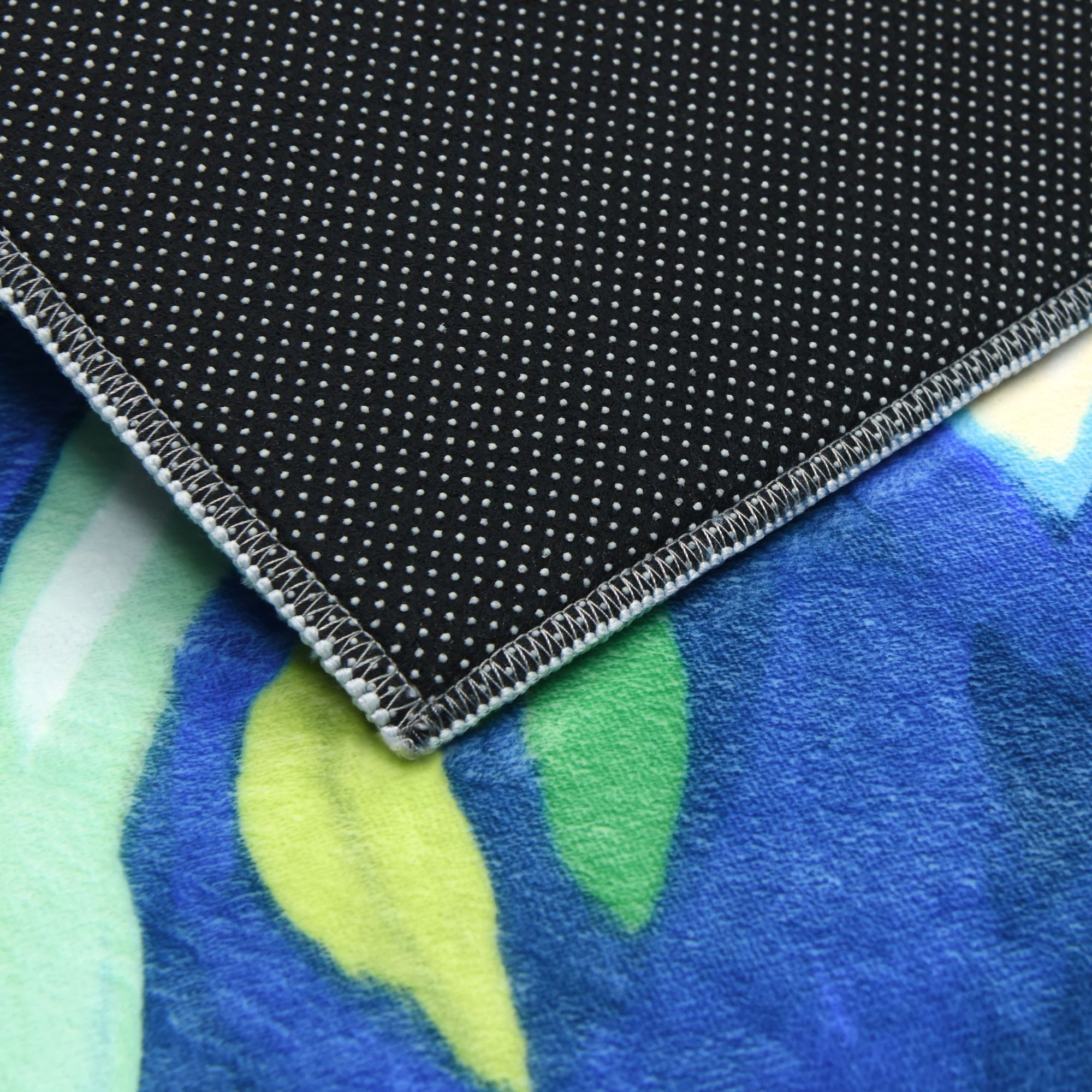 Image 5 Blue Tropics I 8'x10'Hand Washable Flowers Power-loomed Art Area Rug more views