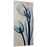 Blue Tulips 48" High Giclee Printed Wood Wall Art