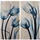 Blue Tulips 48"H 2-Piece Giclee Printed Wood Wall Art Set