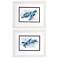 Blue Turtle 11"W x 9"H Framed Art Set of 2
