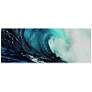 Blue Wave 2 63" Wide Tempered Glass Graphic Wall Art