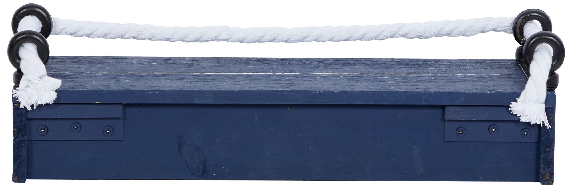 Image 5 Blue Wood Contemporary Wall Shelf, S/3 32", 25", 17"W more views