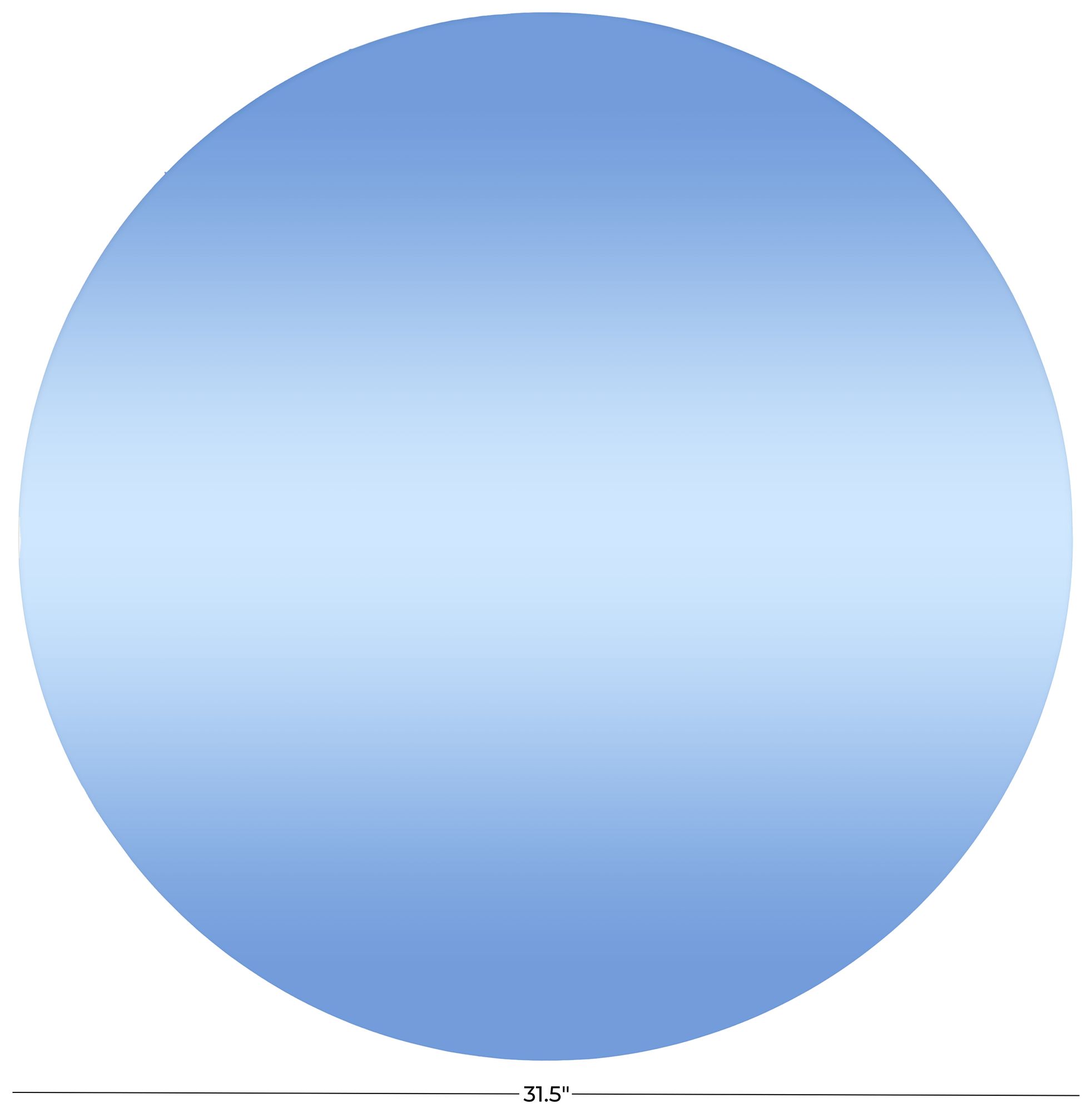 Image 7 Blue Wood Glam Wall Mirror, 32" x 1" x 32" more views