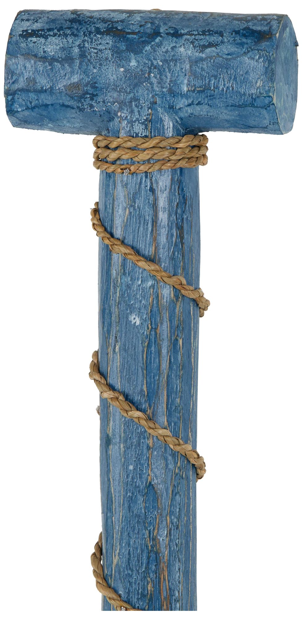 Image 4 Blue Wood Nautical Wall Decor, 6" x 2" x 48" more views