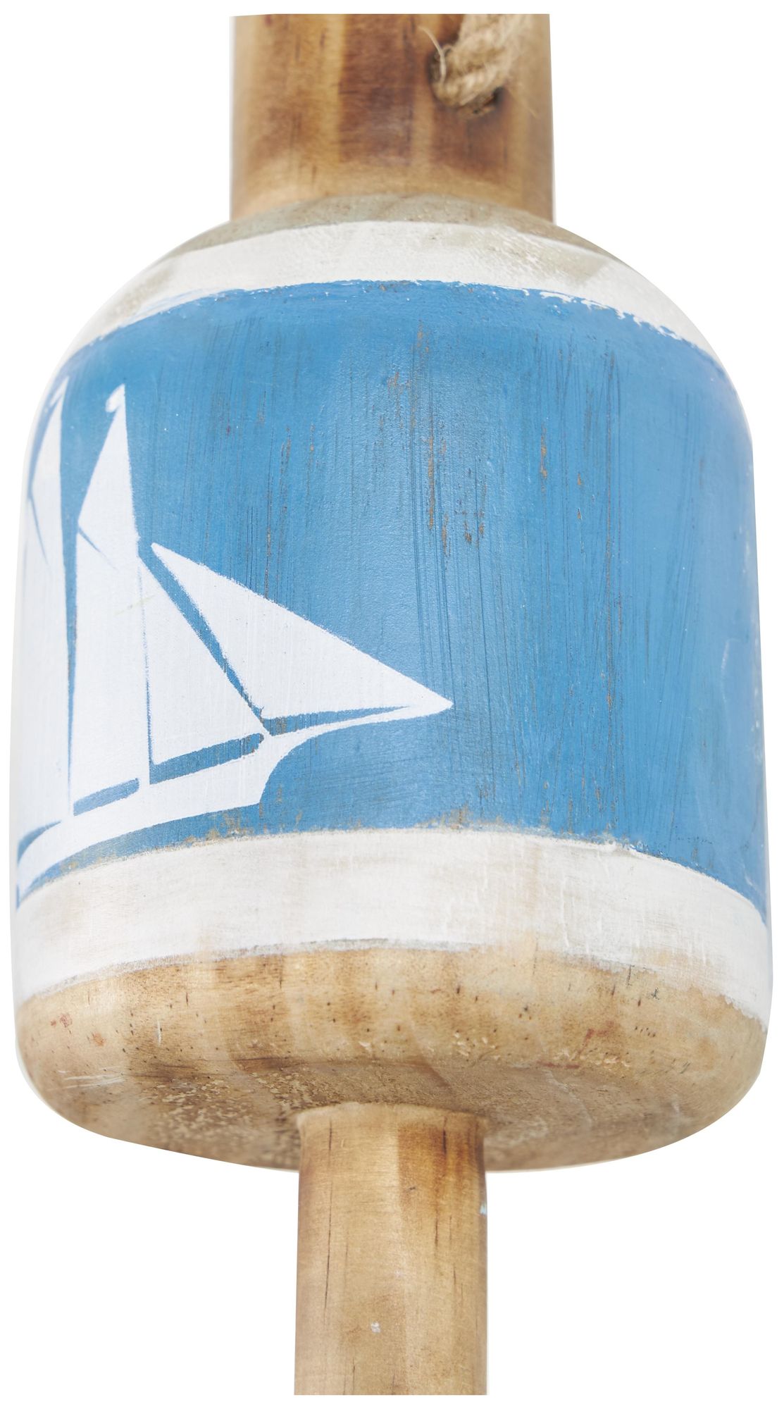 Image 2 Blue Wood Nautical Wall Decor, S/3 3"W, 16"H more views