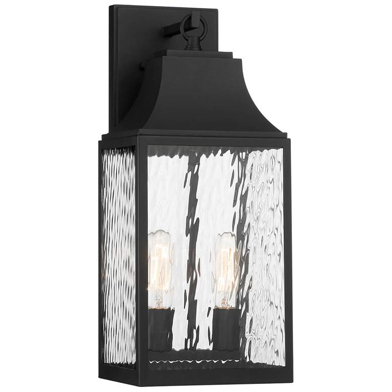 Image 1 Blueberry Trail 2-Light 19.5" High Black Outdoor Wall Light
