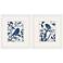 Bluebird Silhouette 14"W x 16"H Framed Art Set of 2