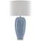 Bluestar Cornflower Light Blue Porcelain Table Lamp