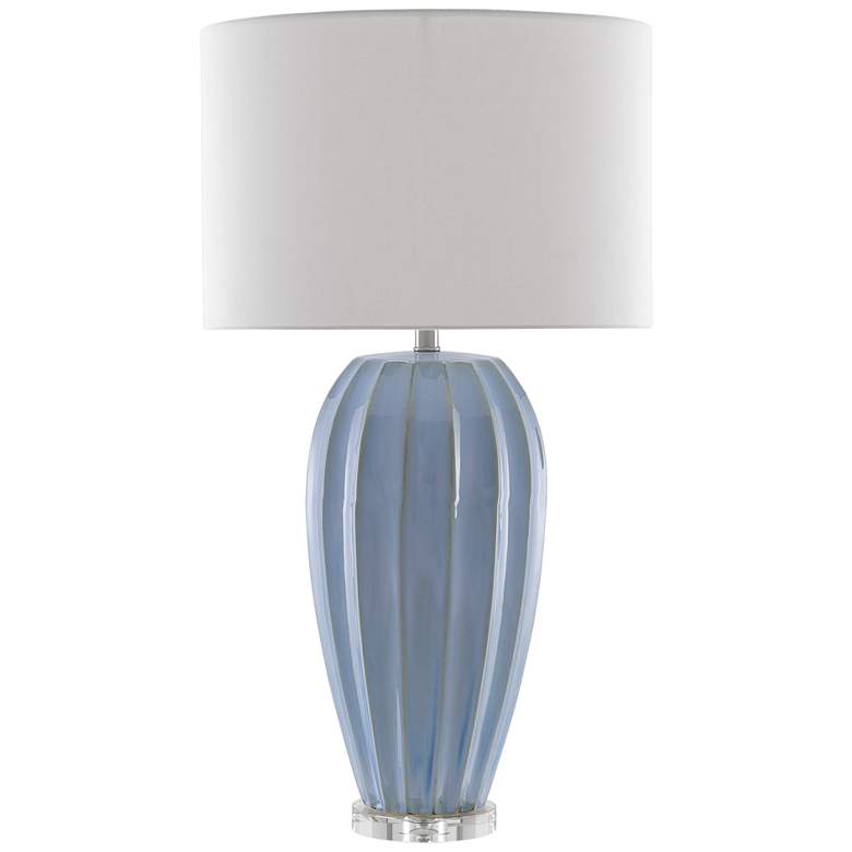 Image 2 Bluestar Cornflower Light Blue Porcelain Table Lamp