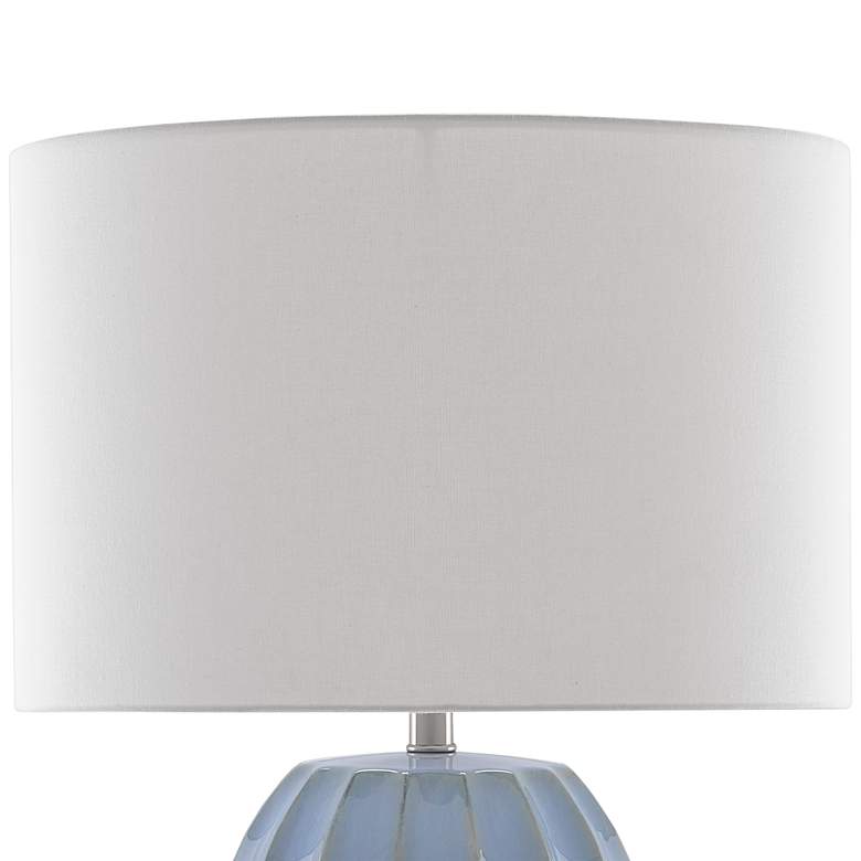 Image 3 Bluestar Cornflower Light Blue Porcelain Table Lamp more views