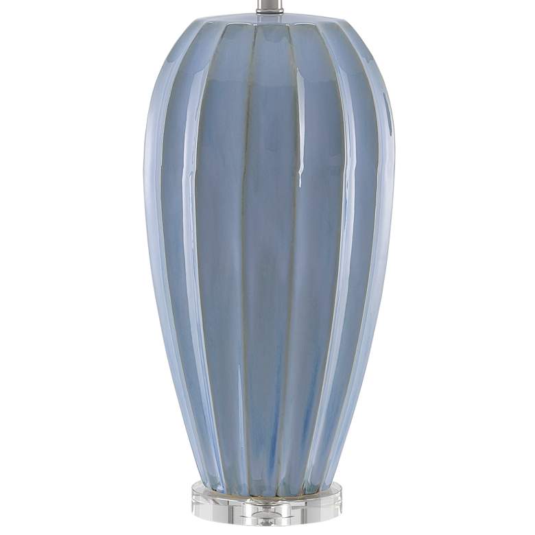Image 4 Bluestar Cornflower Light Blue Porcelain Table Lamp more views