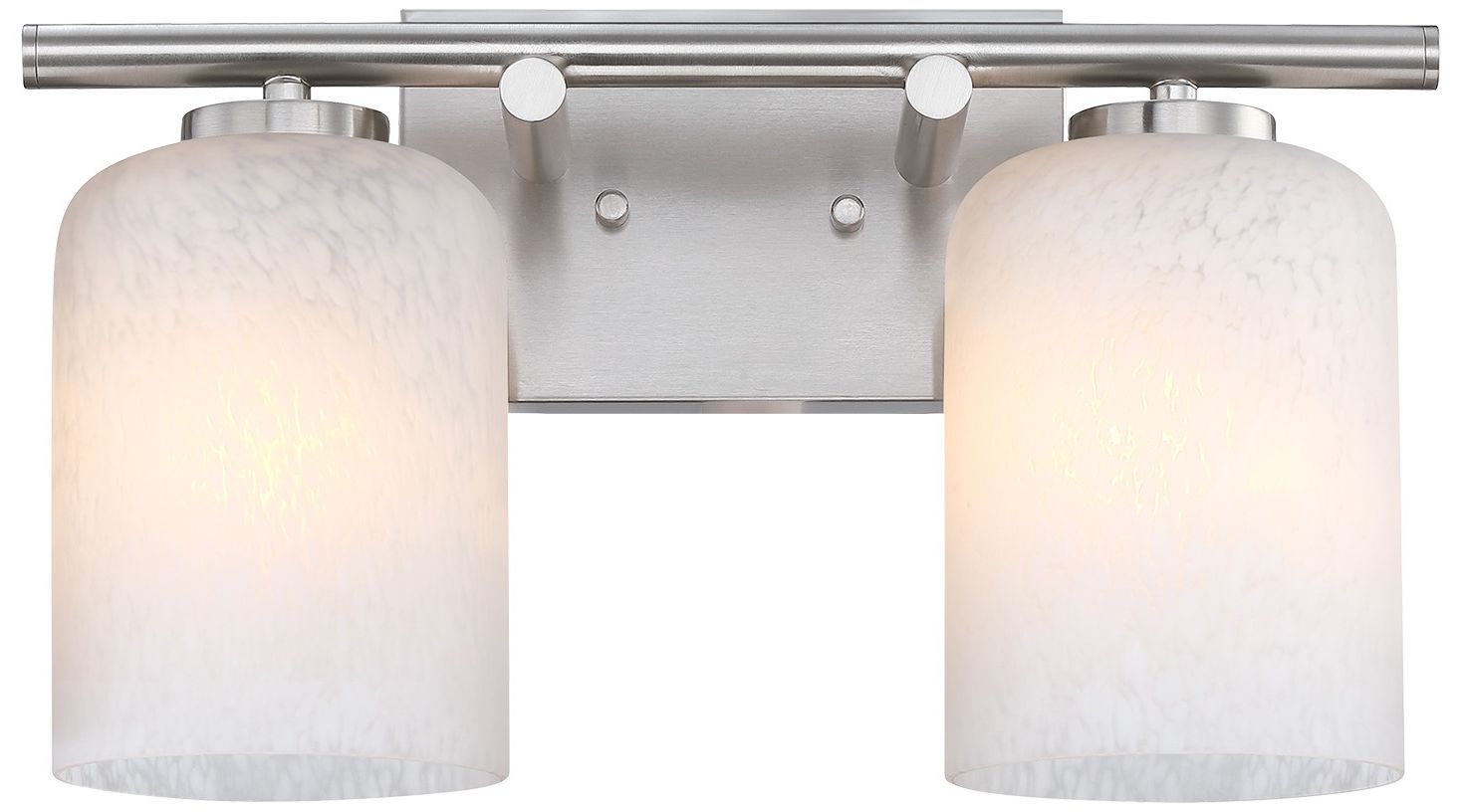 Bluestone Ridge 16 in. 2-Light Brushed Nickel Vanity Wall Light