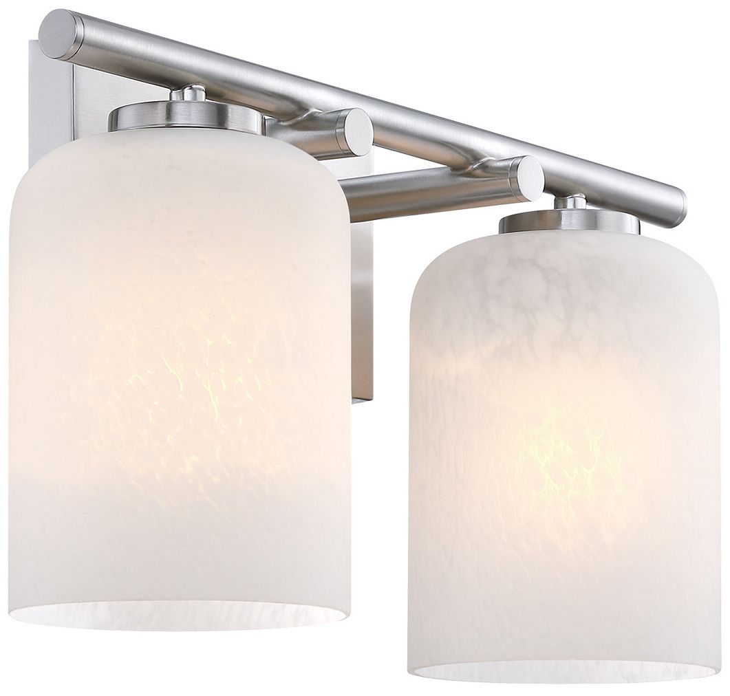 Bluestone Ridge 16 in. 2-Light Brushed Nickel Vanity Wall Light