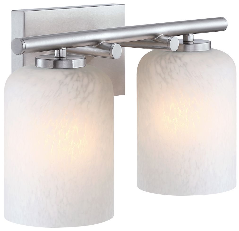 Bluestone Ridge 16 in. 2-Light Brushed Nickel Vanity Wall Light