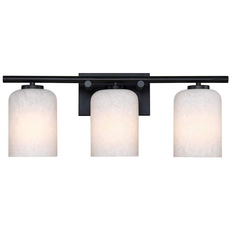 Image 1 Bluestone Ridge 24 in. 3-Light Matte Black Vanity Wall Light for Bathrooms