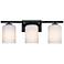 Bluestone Ridge 24 in. 3-Light Matte Black Vanity Wall Light for Bathrooms