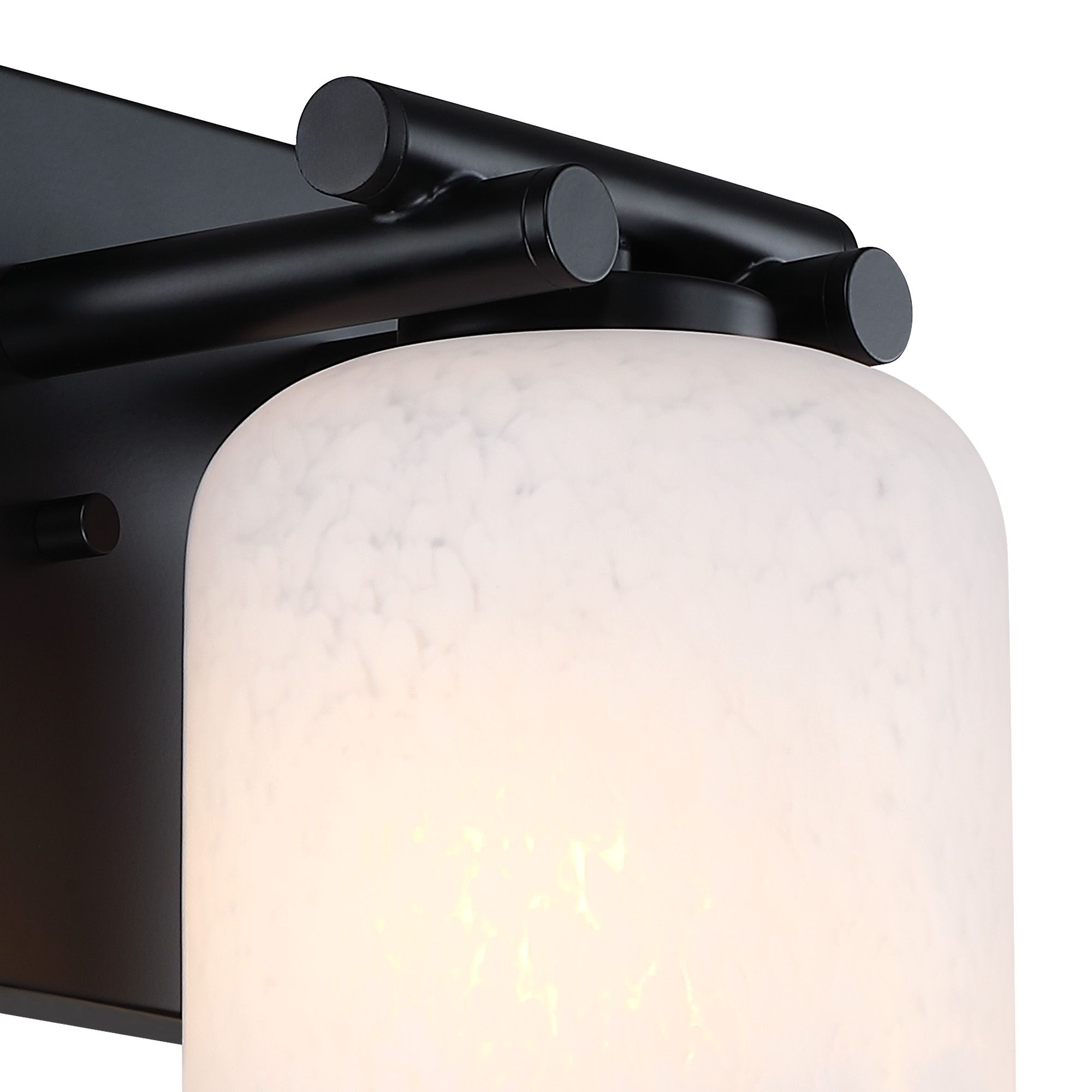Image 3 Bluestone Ridge 6 in. 1-Light Matte Black Indoor Wall Sconce more views