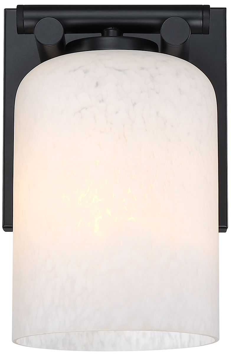 Image 4 Bluestone Ridge 6 in. 1-Light Matte Black Indoor Wall Sconce more views