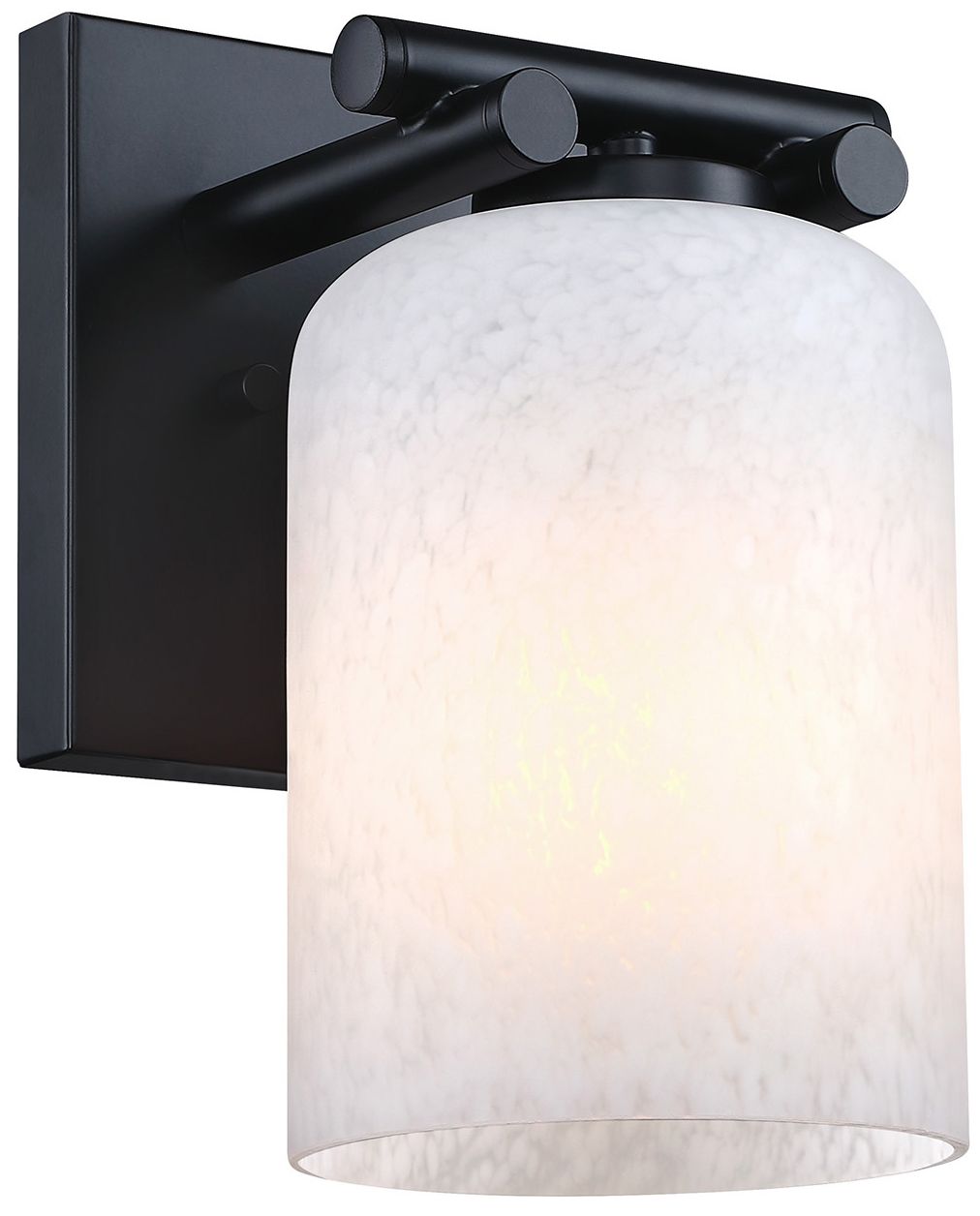 Image 7 Bluestone Ridge 6 in. 1-Light Matte Black Indoor Wall Sconce more views