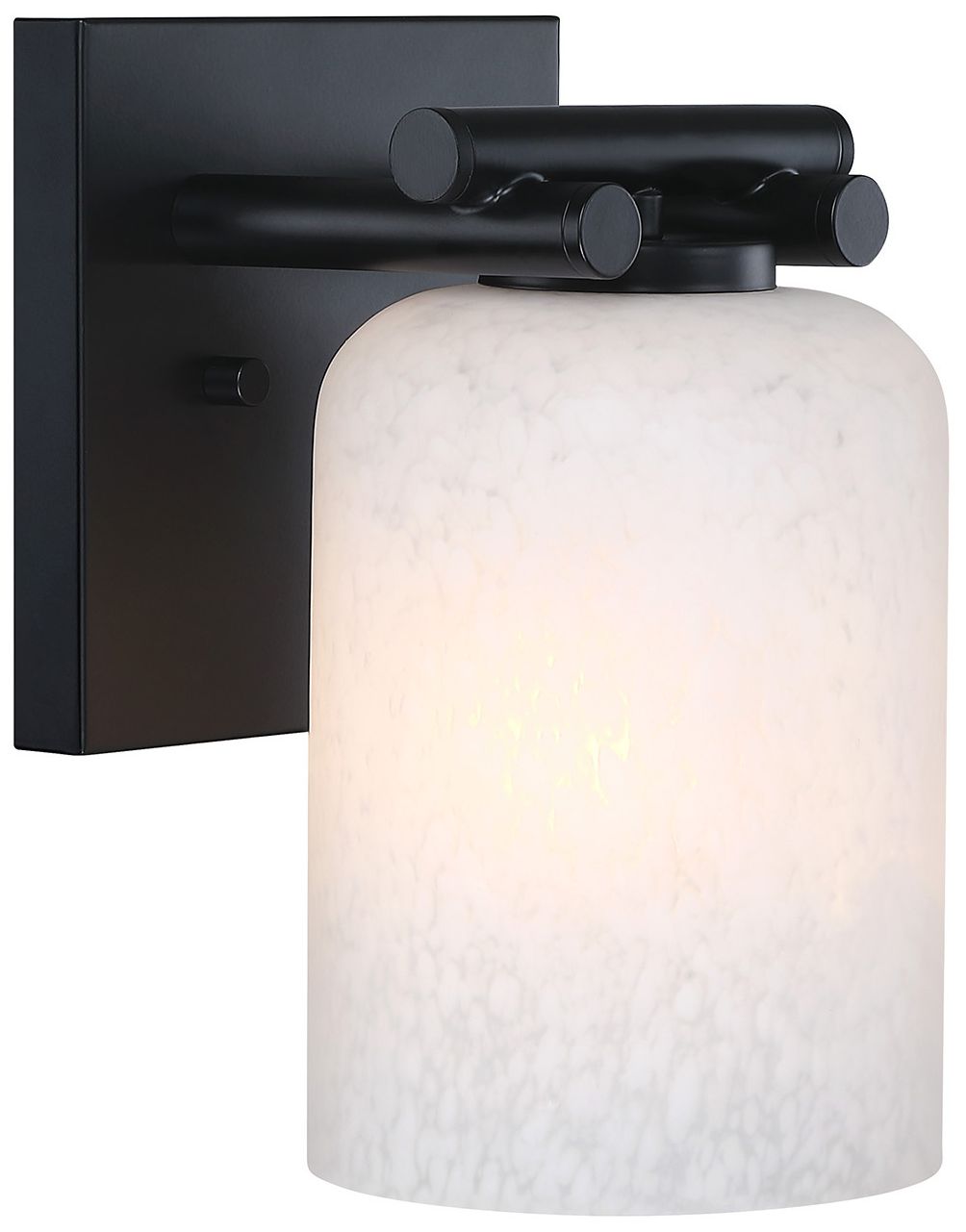 Bluestone Ridge 6 in. 1-Light Matte Black Indoor Wall Sconce