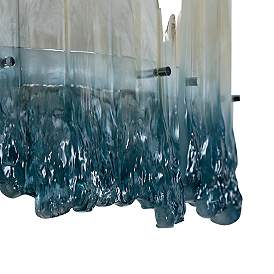 Image5 of Bluflan 1-Light LED Resin Drum Chandelier more views