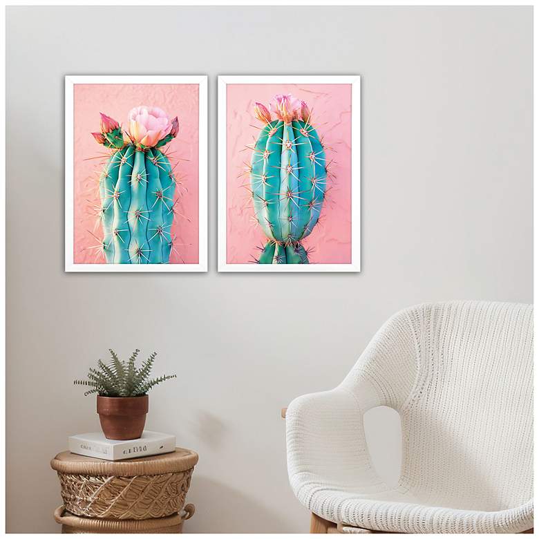 Image 4 Blush Botanicals II 13"W x 19"H Modern Framed Art Set of 2 more views