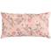 Blush Floral 26" x 14" Poly Filled Throw Pillow