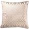 Blush Foil Velvet 20" Square Throw Pillow