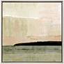 Blush Horizon I 41" Square Giclee Framed Canvas Wall Art