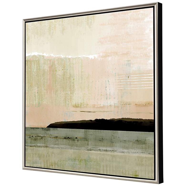 Image 3 Blush Horizon I 41 inch Square Giclee Framed Canvas Wall Art more views