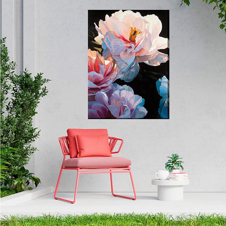 Image 4 Blushing Beauty 40" High All-Weather Outdoor Canvas Wall Art more views