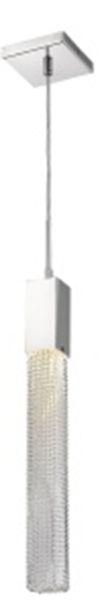 Image 2 Boa 1-Light 2"W LED Pendant in Polished Chrome/Studded Crystal more views