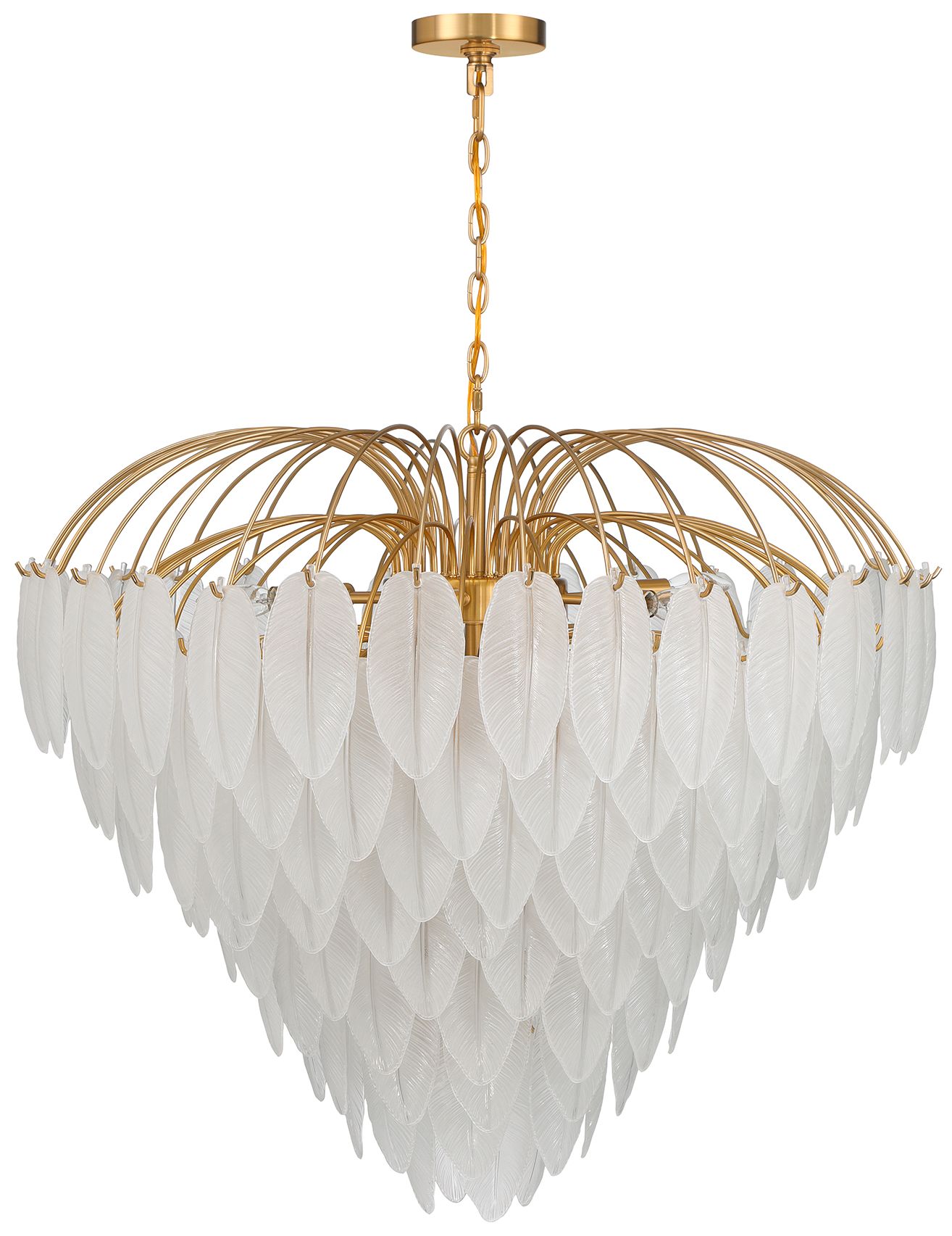 Image 2 Boa 15-Light Chandelier in Warm Brass by Breegan Jane more views