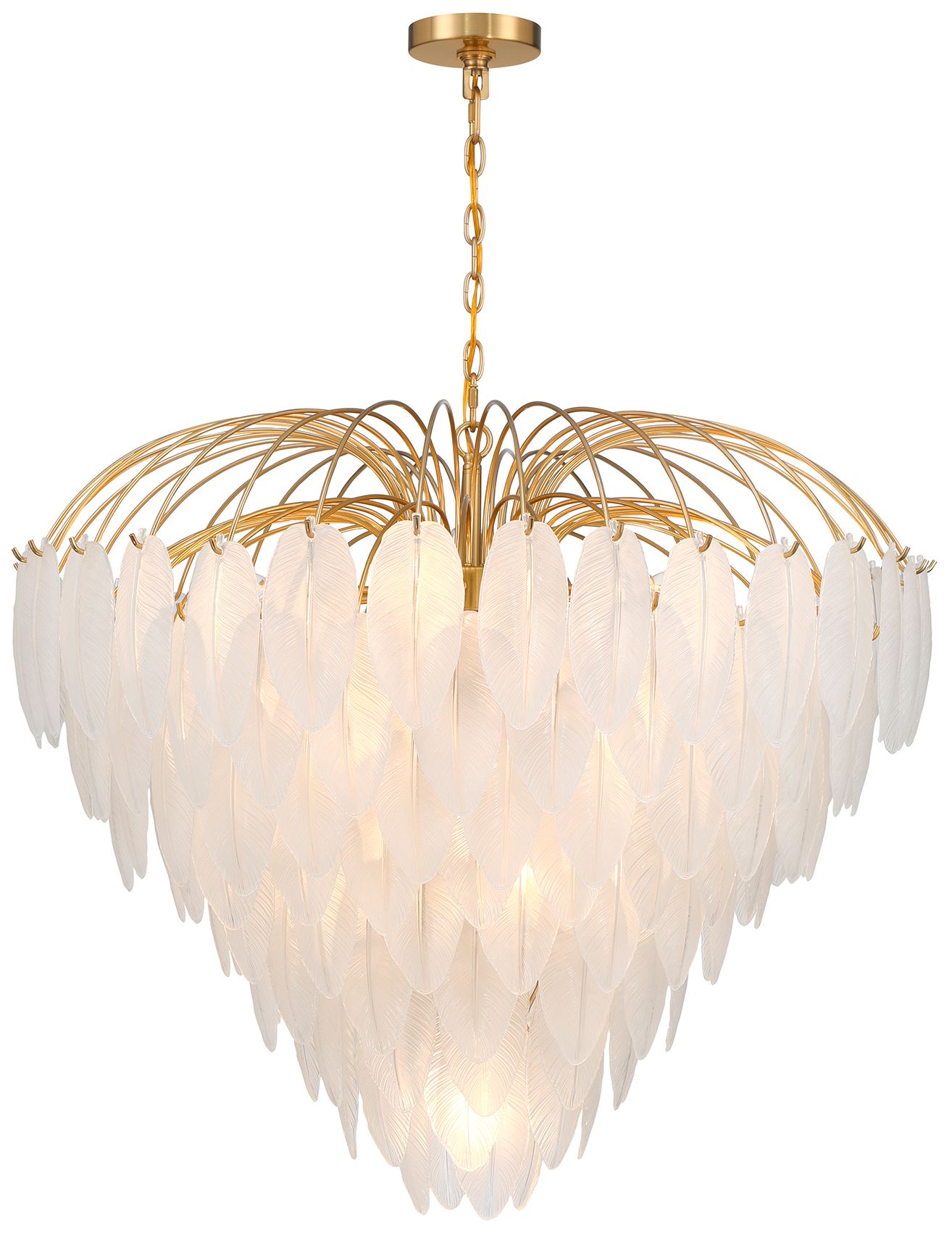Image 3 Boa 15-Light Chandelier in Warm Brass by Breegan Jane more views