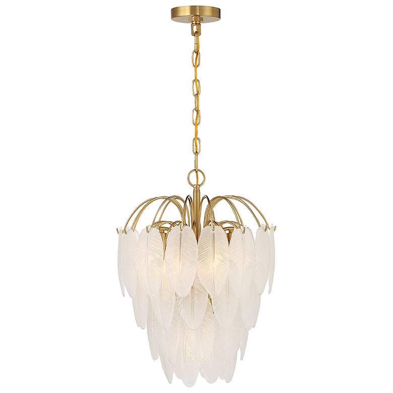 Image 1 Boa 5-Light Chandelier in Warm Brass by Breegan Jane