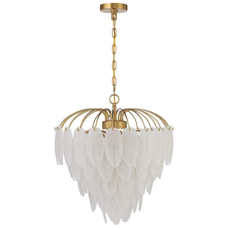 Image 2 Boa 6-Light Chandelier in Warm Brass by Breegan Jane more views