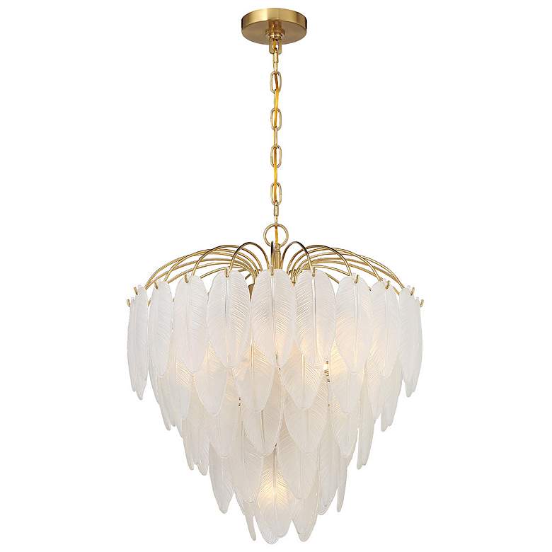 Image 3 Boa 6-Light Chandelier in Warm Brass by Breegan Jane more views